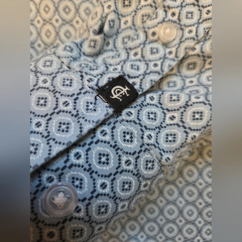 Cody James Button Down Dress Shirt Med Western‎ Cowboy
